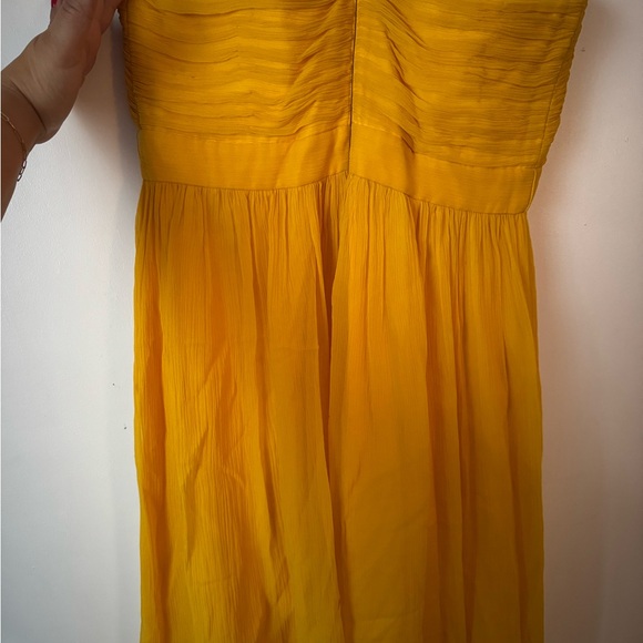 Elegant Yellow Spaghetti Strap Dress - Picture 6 of 10
